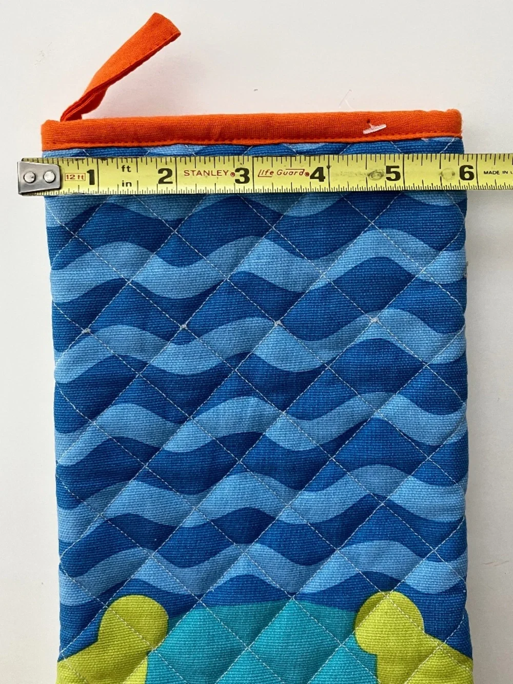 The Company Store Blue DOG Cotton Quilted Oven MITT New